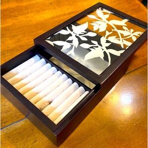 Decorative wooden jewelry box